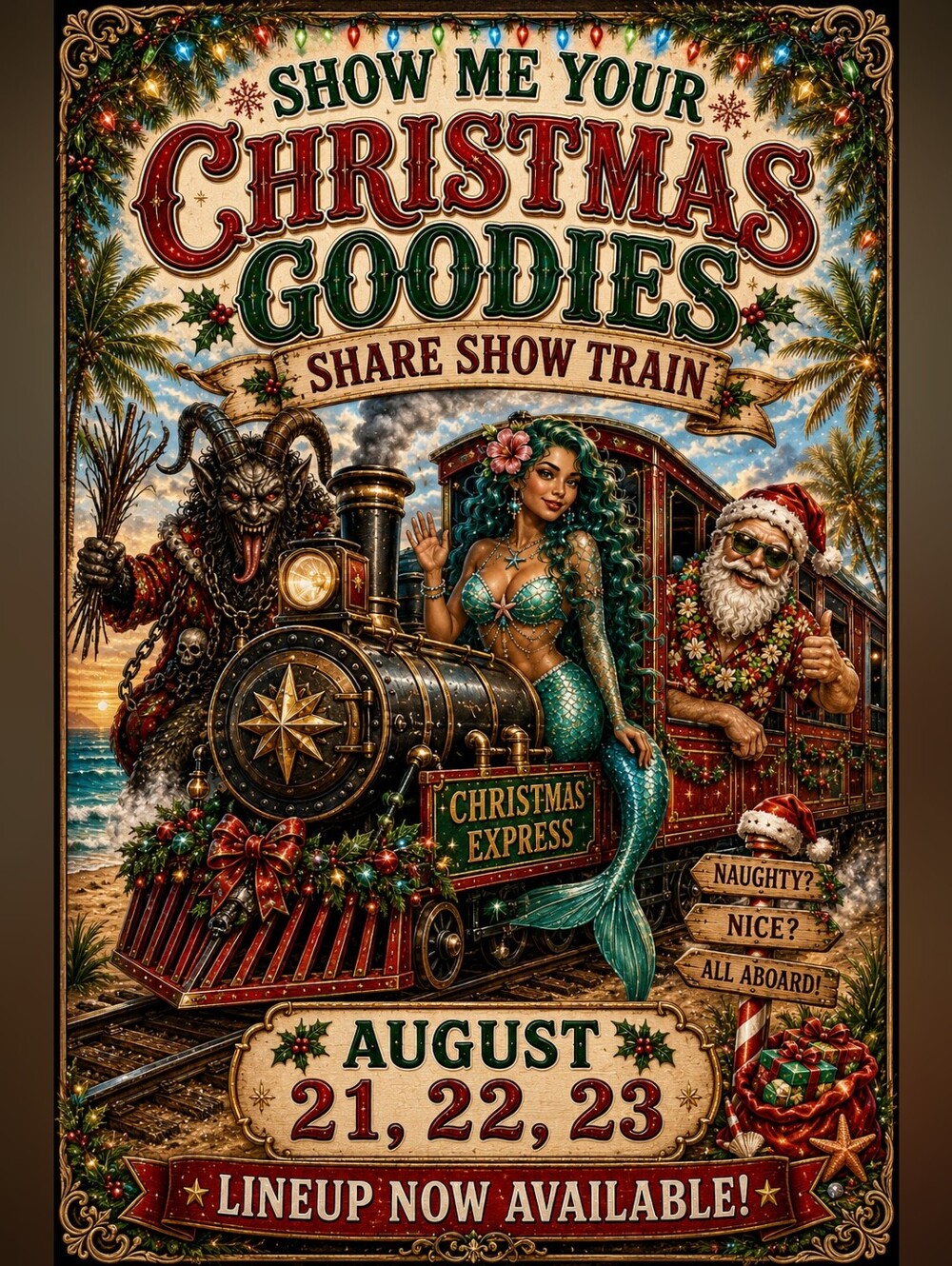 Show Me Your Christmas Goodies 3 Day Share Show Train August 21,22,23